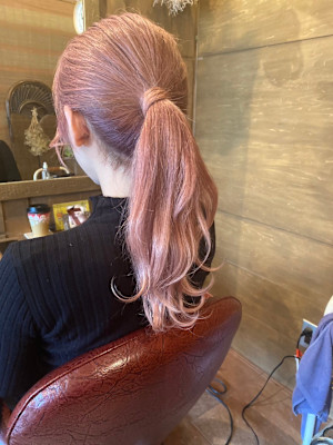 Snaime hair×ピンク