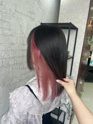 ブリーチありインナーカラーケアブリーチピンクカラー池袋