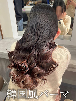 韓国風パーマ/コテ巻き風パーマ/レイヤーカット