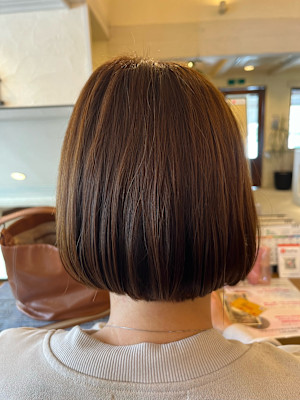 収まり簡単ボブスタイル