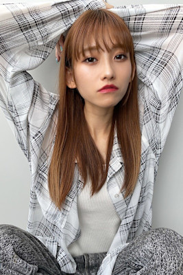 シースルーバング×ブラウンベージュ