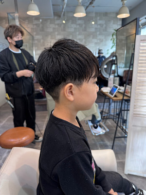 キッズカット　ショートマッシュ
