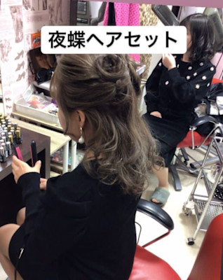 夜のお仕事ヘアセット