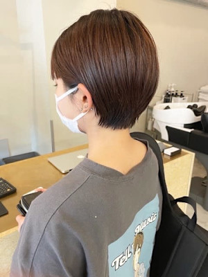 くびれショートボブ（福岡市中央区NOUS）