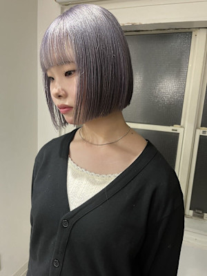 ペールラベンダー/ボブ__下北沢