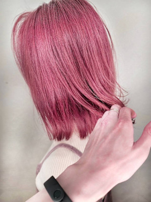 ワンブリーチピンクカラー