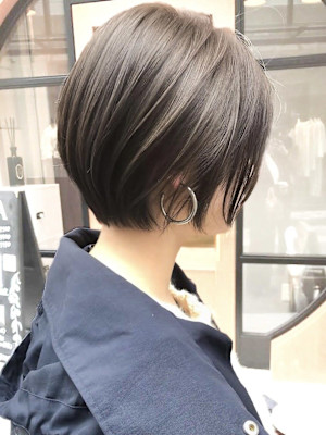 【NOA】透明感マッシュマロンベージュショートボブ