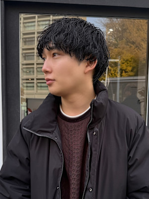 【 メンズマッシュ × 波打ちパーマ】