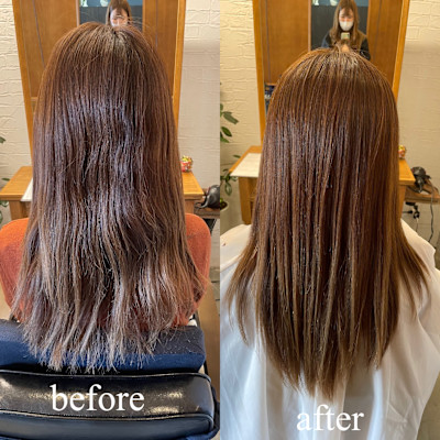 髪質改善絹髪酸性ストレート