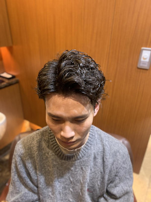 ビジネスウェーブパーマ