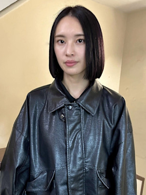 縮毛矯正/straight bob/bordeaux 