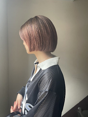 gradation color/beige/pink