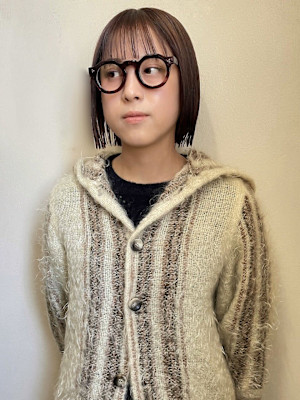 縮毛矯正/warm brown＿下北沢