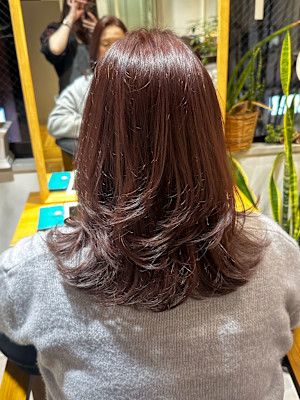 30代40代50代コテ巻きワンカールで仕上げる大人レイヤー