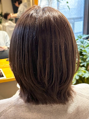 30代40代50代アイロンでスタイリング簡単外ハネボブレイヤ