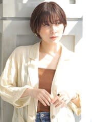 マスク映え＆フェミニンショート