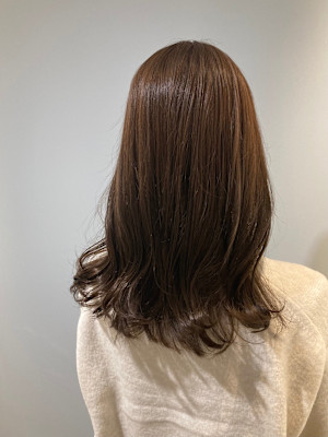 ２０２５赤羽人気美容院大人可愛いマロンベージュ
