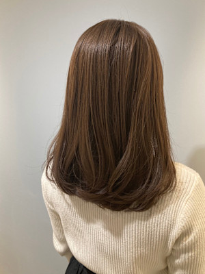 ベージュ大人可愛いイルミナカラー赤羽美容院