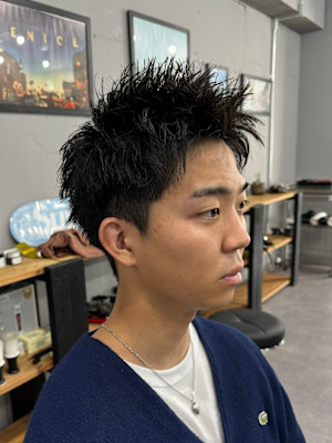 WAVY 桜木町店×メンズスパイキーショート