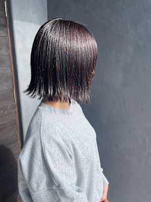 切りっぱなしボブ