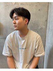 地下風ストレート　ツーブロック　刈り上げ　代官山　中目黒