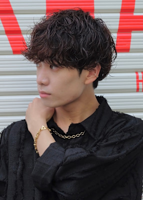 【 メンズマッシュ × ミックスパーマ 】