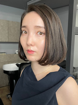 大人女性◎フラットボブ