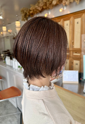 ミディアム×くびれボブ