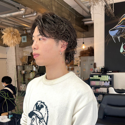 メンズウルフパーマ