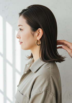 髪質改善ニュアンスカラーツヤ髪スタイル力石サトシ