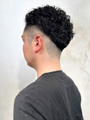 【Reir_吉祥寺】*メンズモヒカン+パーマ+刈り上げ*