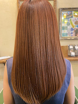 感動ストレートで自分史上1番の髪質を