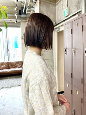 ミロワールストレート〜ボブ