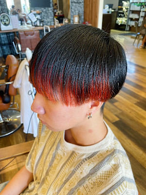 メンズマッシュ　インナーカラー