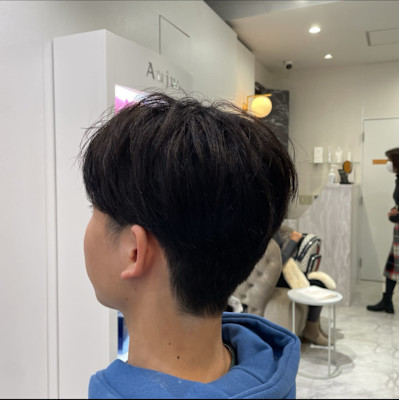 @aidaman321　メンズカット+ダメージレスパーマ