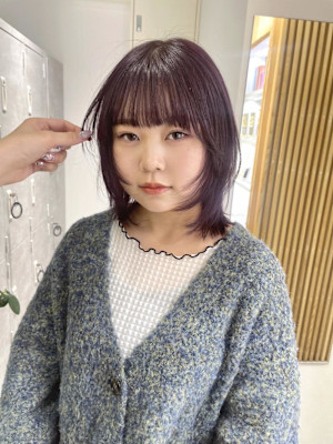 ラベンダー/ラベンダーグレージュ/レイヤー/ボブレイヤー