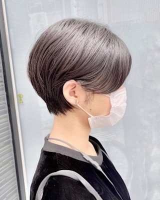ショート×丸み×大人可愛い×前髪あり×横浜