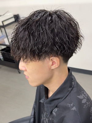 メンズマッシュ　ツイストスパイラルパーマ
