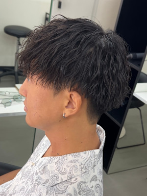 メンズマッシュ　ツイストスパイラルパーマ