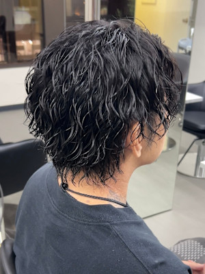 メンズミディアム　ツイストスパイラルパーマ