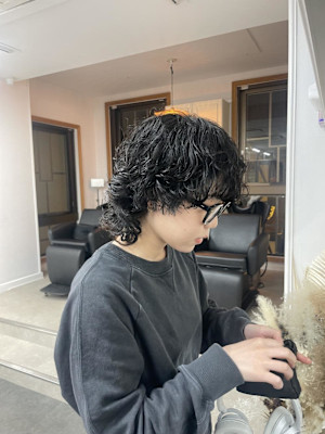 ウルフパーマ/ショートウルフパーマ/プードルパーマ