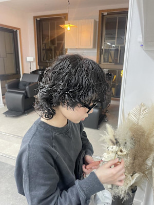 ウルフパーマ/ショートウルフパーマ/ショートパーマ