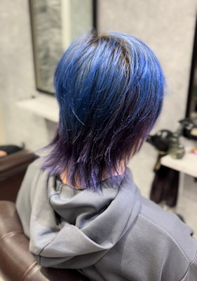 ツートンカラー×ブルー×バイオレット