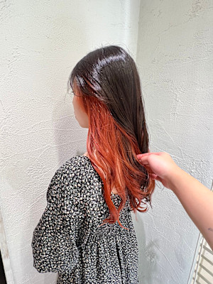 インナーカラー/暖色/透明感カラー/イルミナカラー/池袋