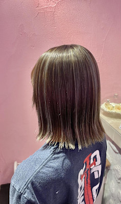 オリーブベージュハイライト