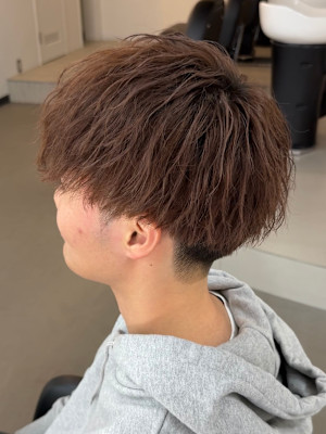 メンズマッシュ　ソフトツイストパーマ