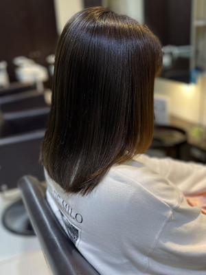 美髪カラーでツヤがでるカラー