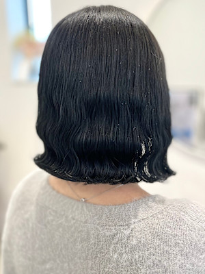 コテ巻き風波巻きパーマ