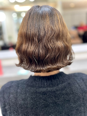 コテ巻き風波巻きパーマ