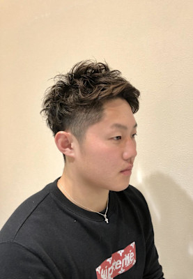 ツーブロックピンパーマ